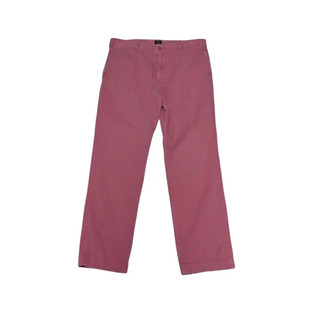 J Crew 484 Sun Faded Chino Pants Red Slim Fit Mens 38 Preppy School Workwear